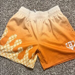 Baseball lifestyle shorts Orange Gradient Mesh Shorts